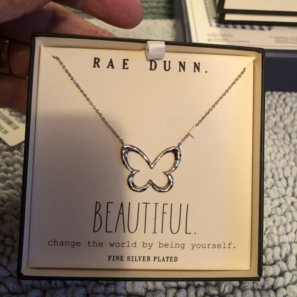 Rae Dunn butterfly necklace